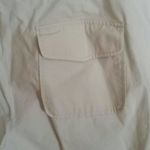 💕3 for 20💕 J. Crew cream wide leg capris - Picture 3 of 6